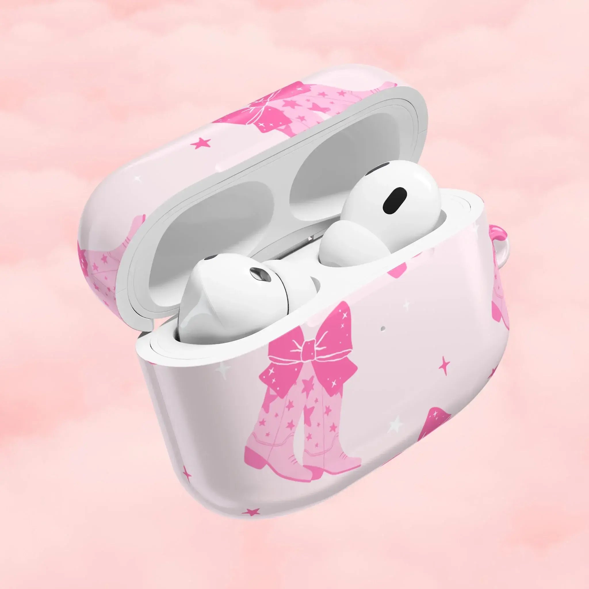 Chic Western Cowgirl Airpod Case - AirPods Pro Gen 1 / White / Glossy
