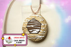 Chocolate Thumbprint Cookie Clicker Fidget Keychain - Linear Red