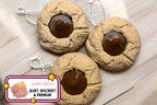 Classic Peanut Butter Blossom Clicker Fidget Keychain - Silent Peach