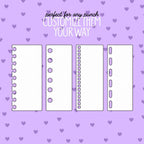 Colorful Planner Divider Tabs - 6pcs