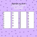 Colorful Planner Divider Tabs - 8pcs