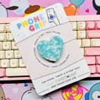 Confectionery Sprinkles Phone Grip - Blueberry / Heart