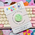 Confectionery Sprinkles Phone Grip - Green Apple / Circle