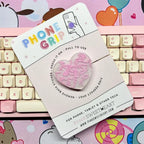 Confectionery Sprinkles Phone Grip - Pink Berry / Heart
