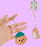 Cozy Bear AirTag Case Keychain