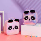 Cute Sequin Panda Makeup Bag - Pink