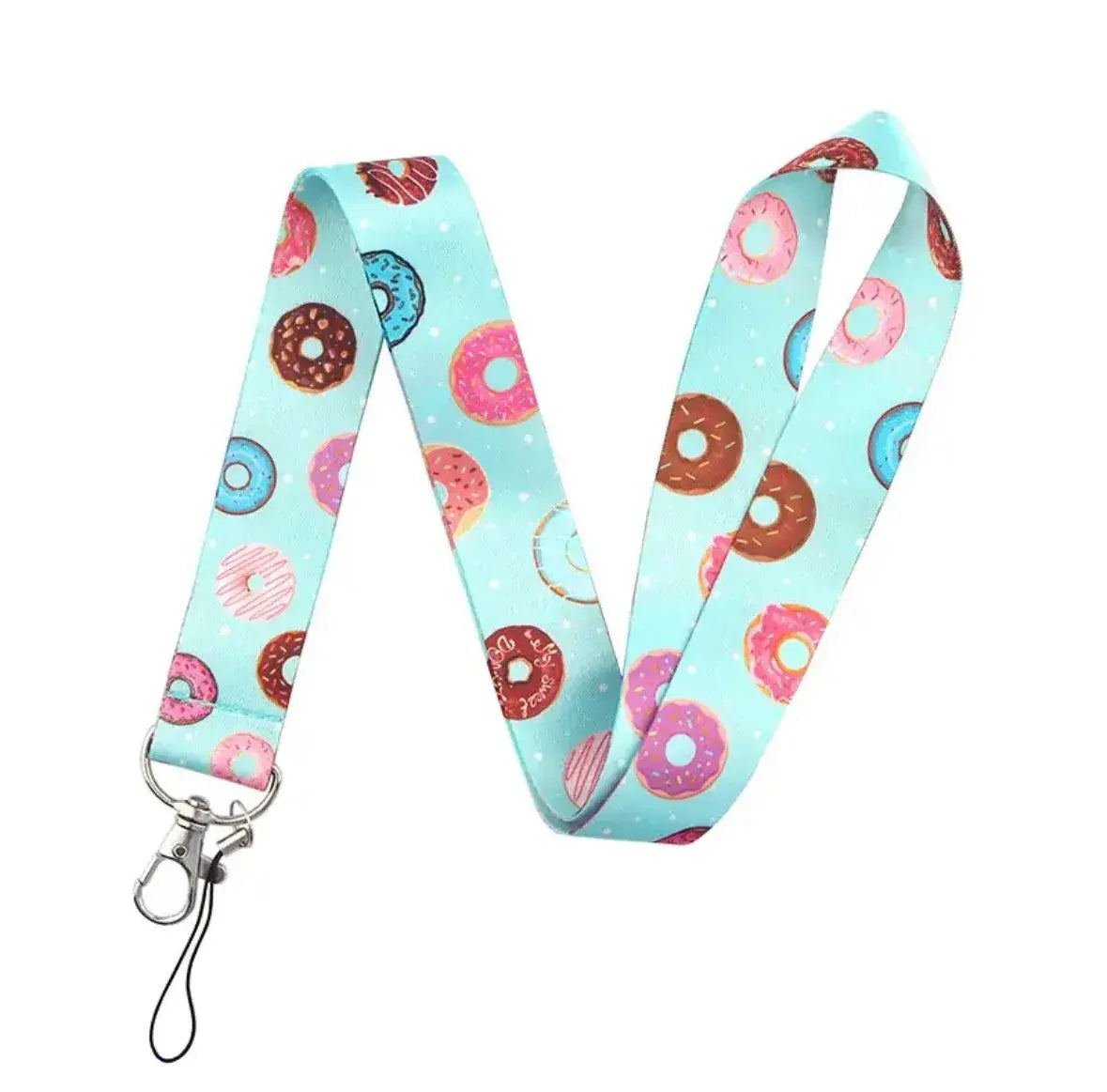 Cute Strap Lanyard Keychain - Extra Donuts