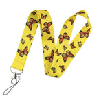 Cute Strap Lanyard Keychain - Monarch Butterflies