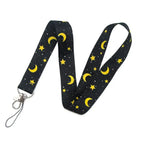 Cute Strap Lanyard Keychain - Stars & Moons