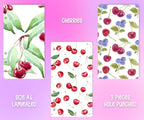 Decorative Binder Dashboards A6 - 3pcs - Cherries