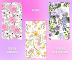 Decorative Binder Dashboards A6 - 3pcs - Floral