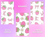 Decorative Binder Dashboards A6 - 3pcs - Strawberry