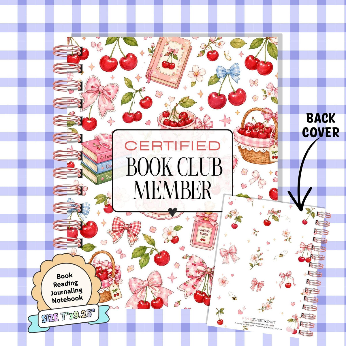 Deluxe Book Reading Journal - Coil Bound - Coquette