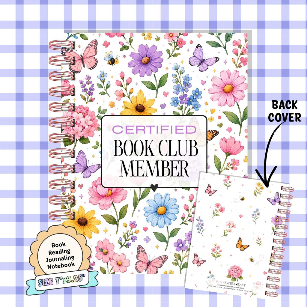 Deluxe Book Reading Journal - Coil Bound - Floral