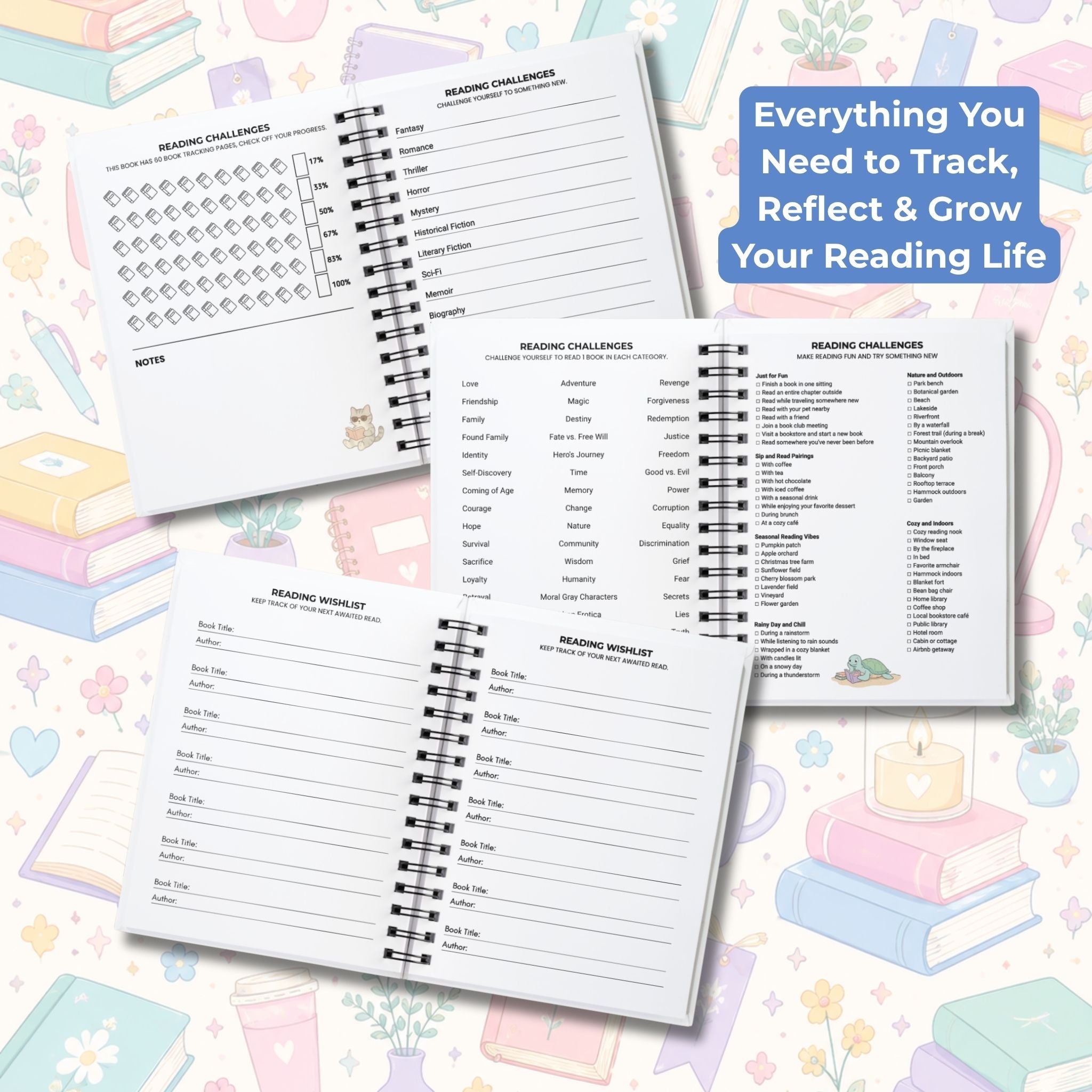 Deluxe Hardcover Book Reading Journal