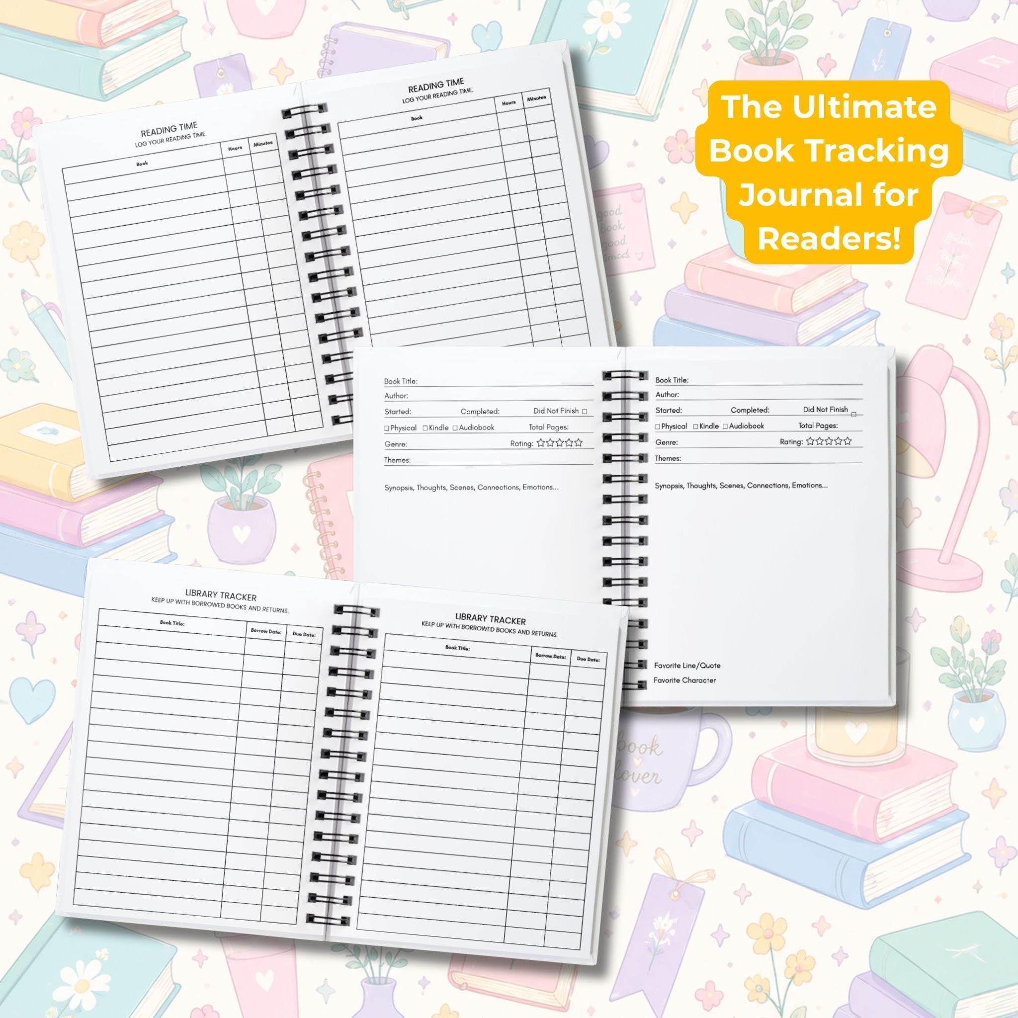 Deluxe Paperback Book Reading Journal