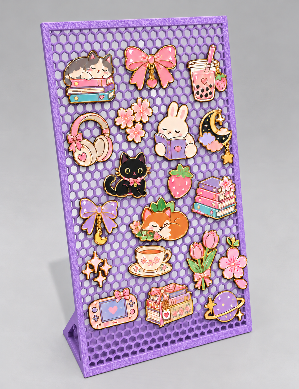 Enamel Pin Display Board - Purple