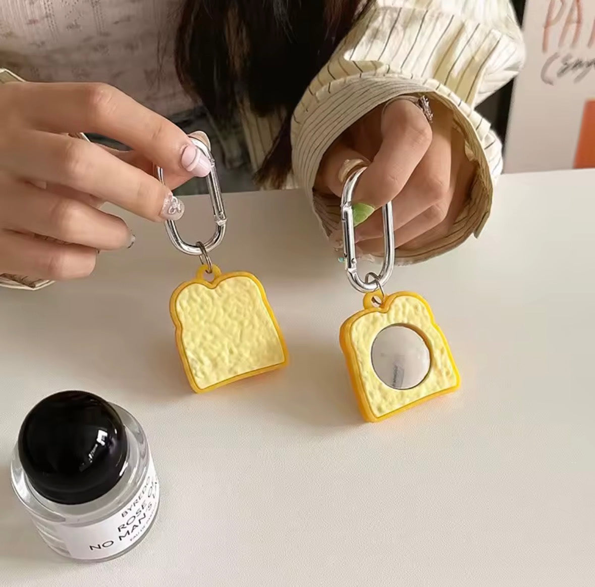 Foodie AirTag Case Keychain - Toast