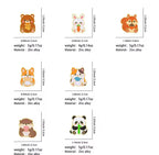 Furry Friends Enamel Pin Set 7pcs