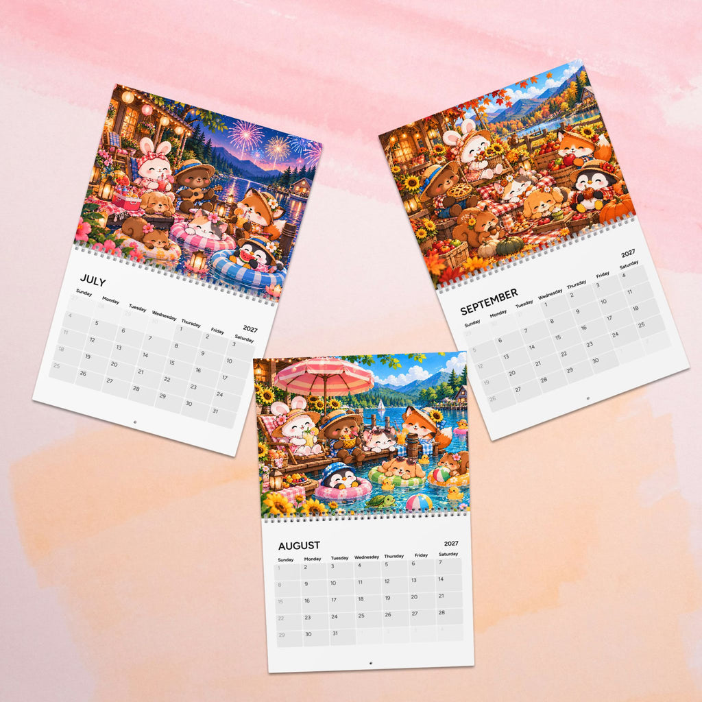 Furry Woodland Friends Calendar 2027