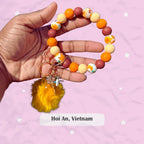 Getaway Vacation Inspired Chunky Silicone Wristlet Keychain - Hoi An Vietnam