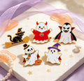 Ghostie Party Enamel Pin Set 5pcs
