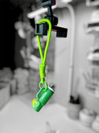 Glitter Tumbler Trinket Keychain - Green