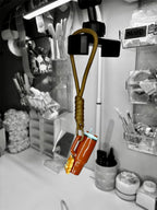 Glitter Tumbler Trinket Keychain - Terracotta