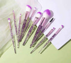 Glittery Glam Cosmetic Makeup Brush Set 5pc