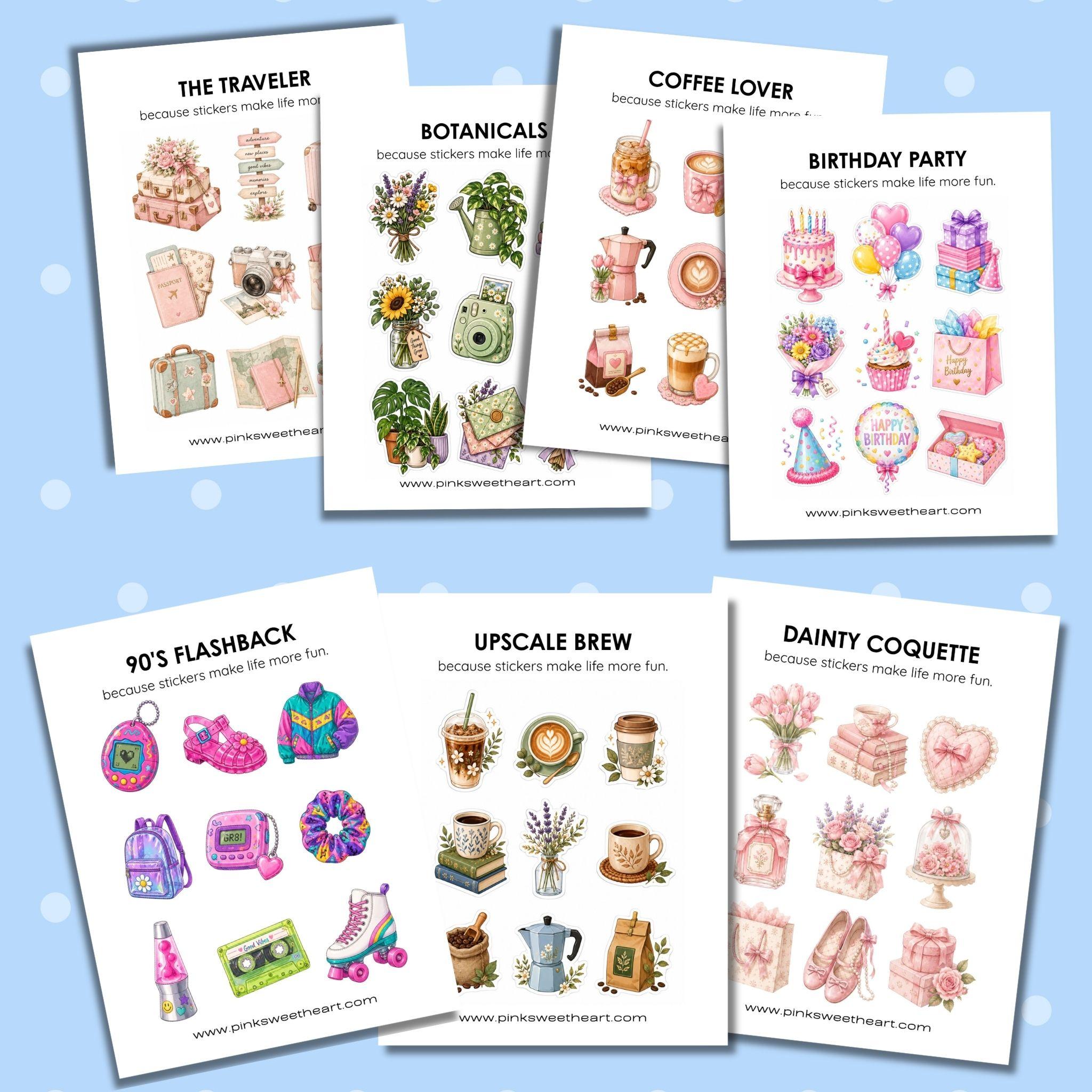 Glossy Sticker Sheet