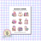 Glossy Sticker Sheet - Bookish Corner
