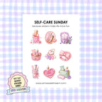 Glossy Sticker Sheet - Self Care Sunday