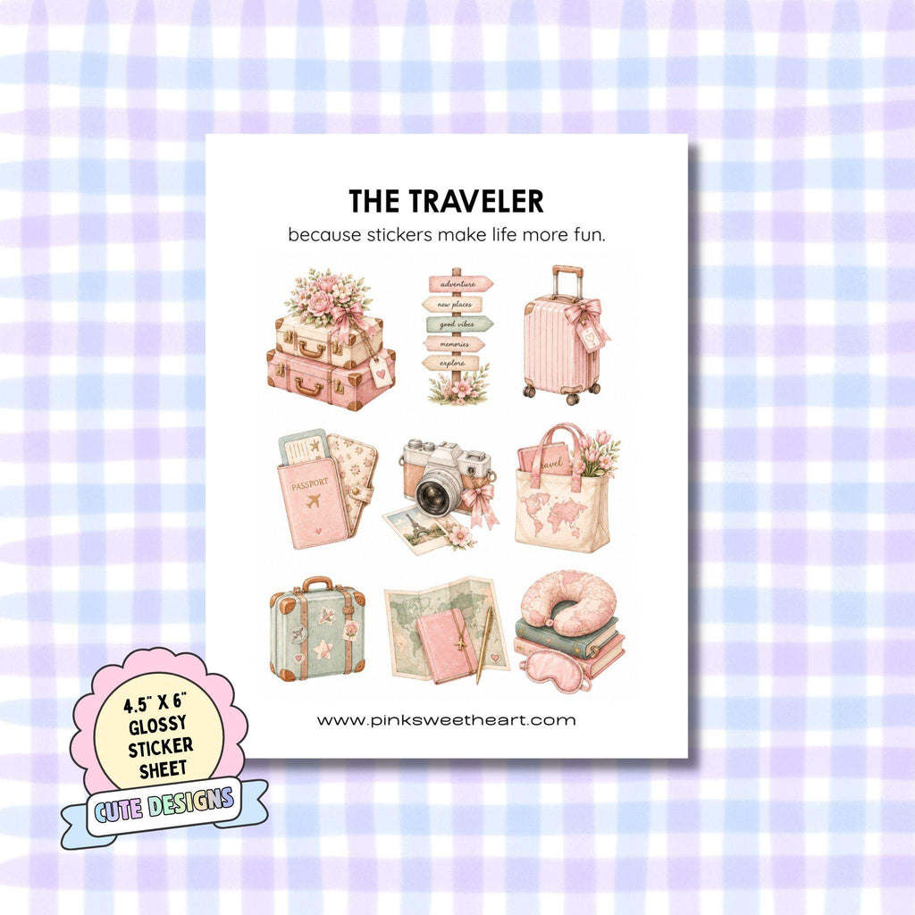 Glossy Sticker Sheet - The Traveler