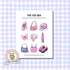 Glossy Sticker Sheet - The Y2K Era