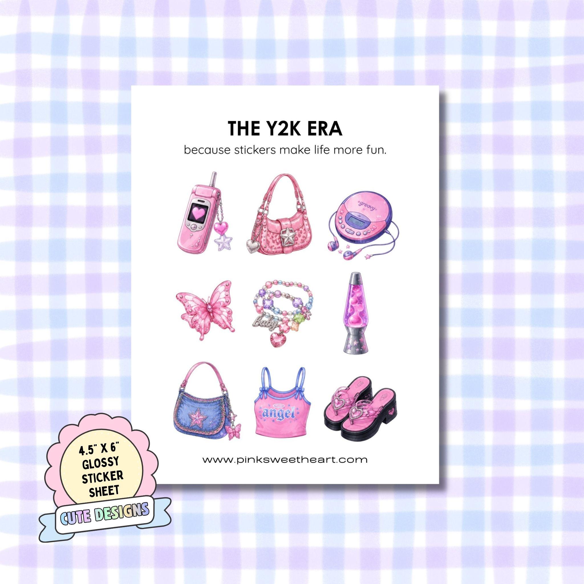 Glossy Sticker Sheet - The Y2K Era