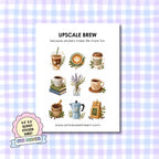 Glossy Sticker Sheet - Upscale Brew
