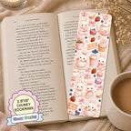 Glossy Wide Bookmark - Bunny Teatime