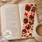Glossy Wide Bookmark - Chocolates