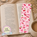Glossy Wide Bookmark - Coquette Cherries