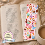 Glossy Wide Bookmark - Ice Cream Party