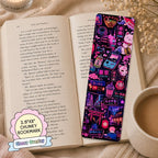Glossy Wide Bookmark - Midnight Japan
