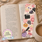 Glossy Wide Bookmark - Movie Night