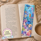 Glossy Wide Bookmark - Ocean Life