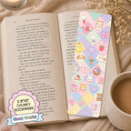 Glossy Wide Bookmark - Quilted