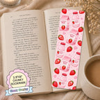 Glossy Wide Bookmark - Strawberry Milk