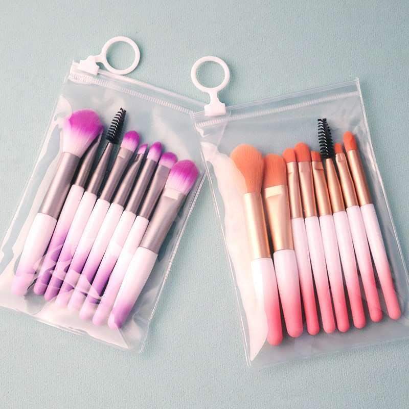 Gradient Ombré Mini Makeup Brush Set 8pc