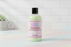 Body wash bottle with pink label featuring 'Pinksweetheart' brand on a white background