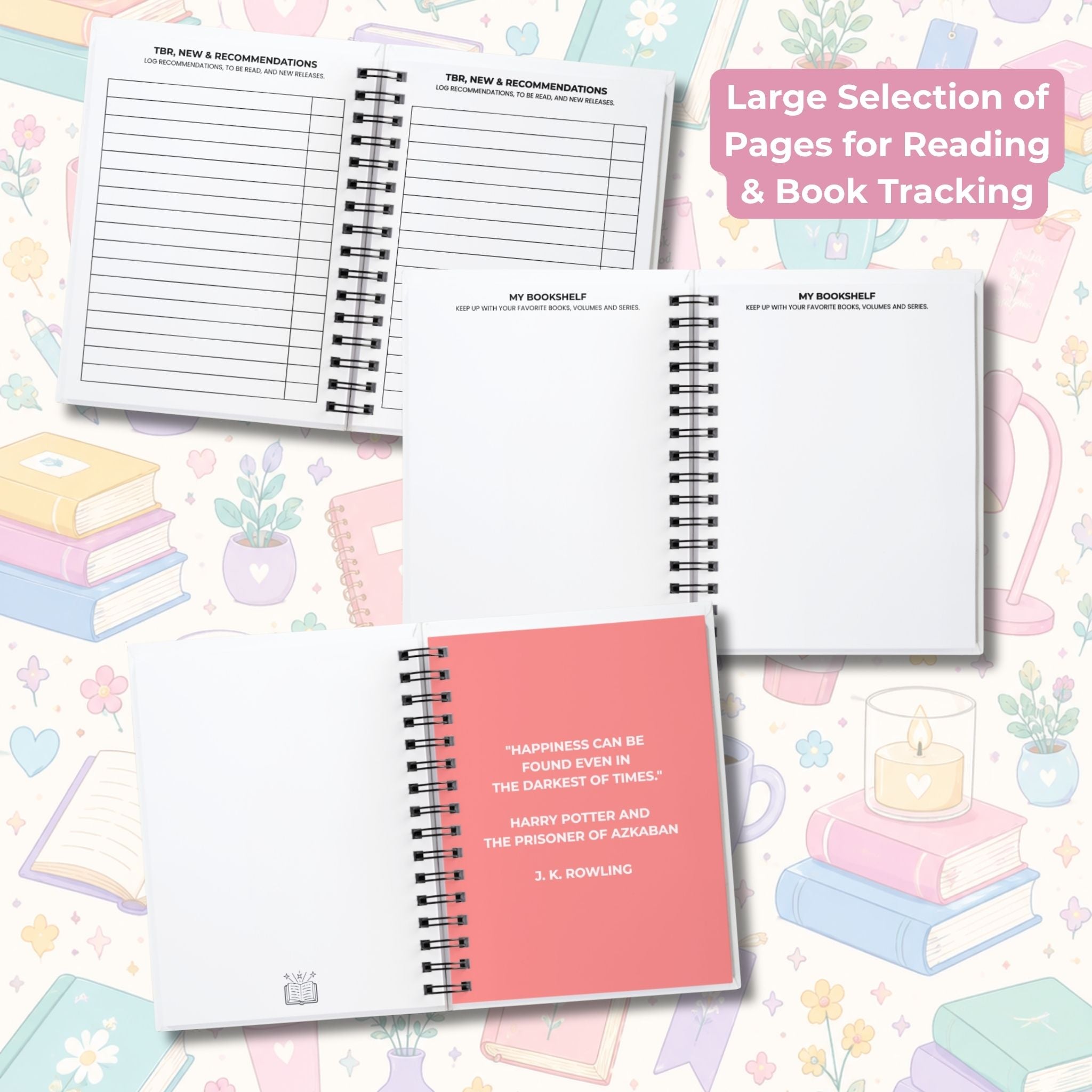 Hardcover Book Reading Journal