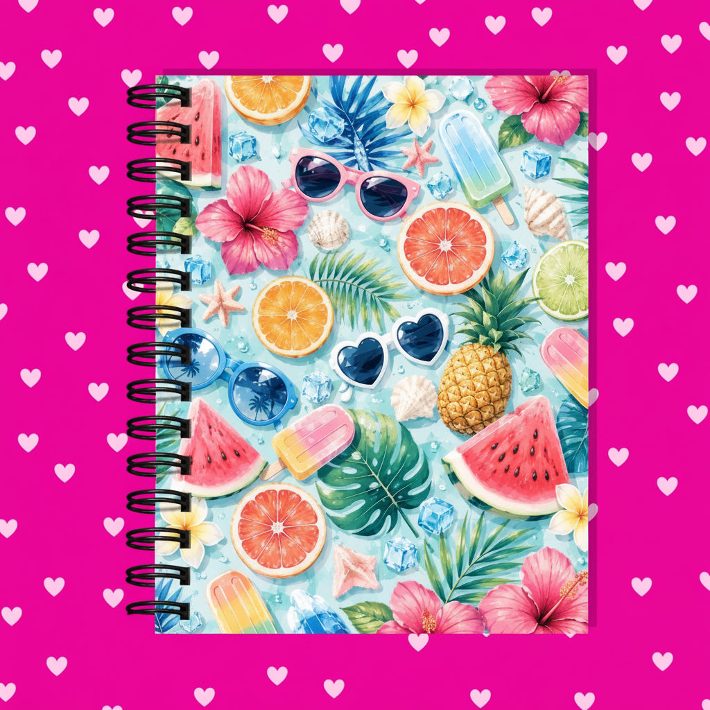 Hardcover Journaling Notebook - Series 1 - Summer Vibes / Dot