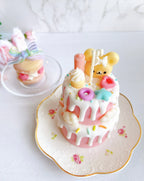 Strawberry Shortcake 2-Tier Pink Mini Dessert Candle